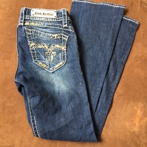 Gently used rock revival jeans